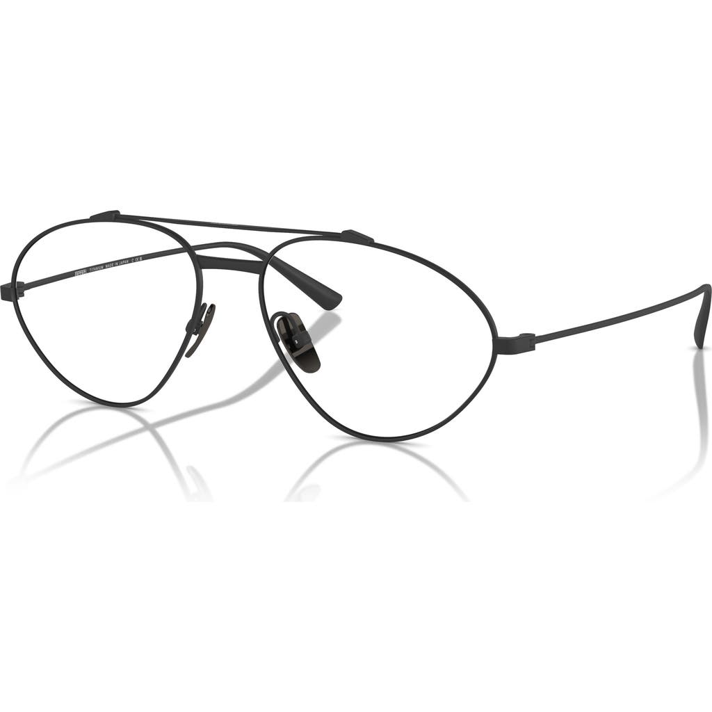 Ferrari 58mm Irregular Optical Glasses In Black