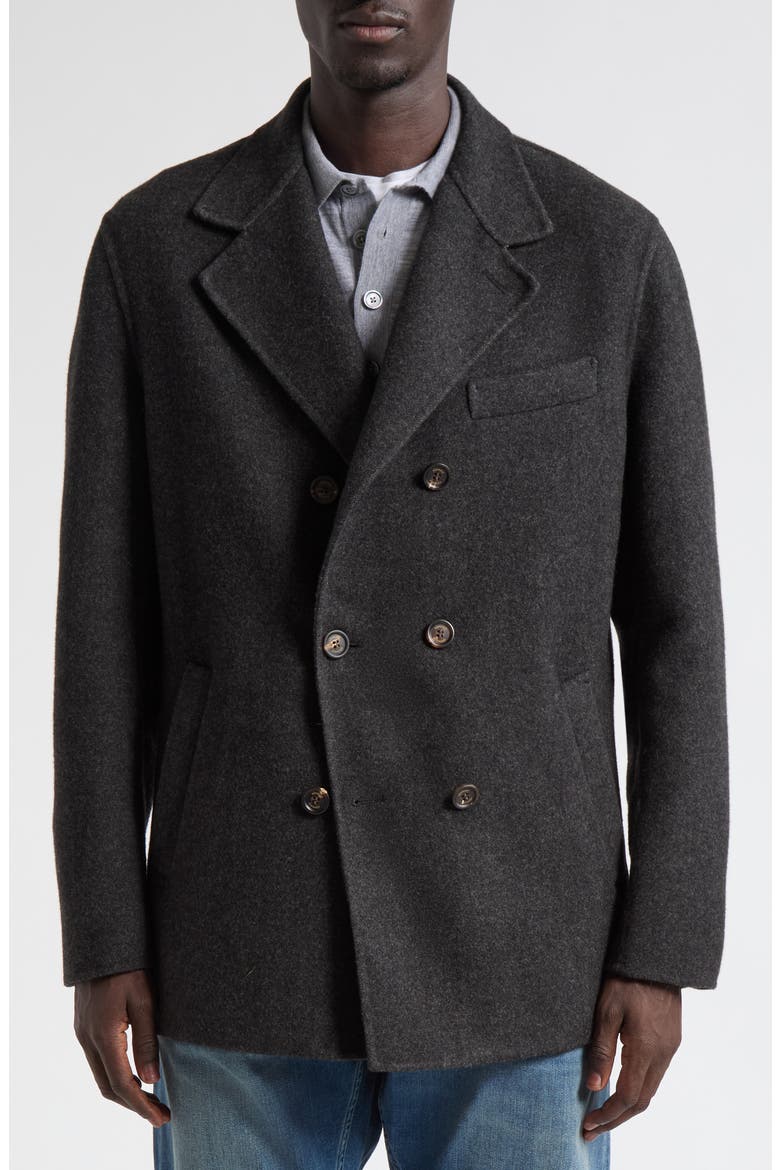 Wool Double Face Jacket, Alternate, color, 15 SMOKE MELANGE GRY