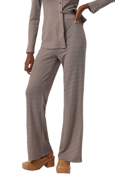 Venna Geo Print Jersey Trousers