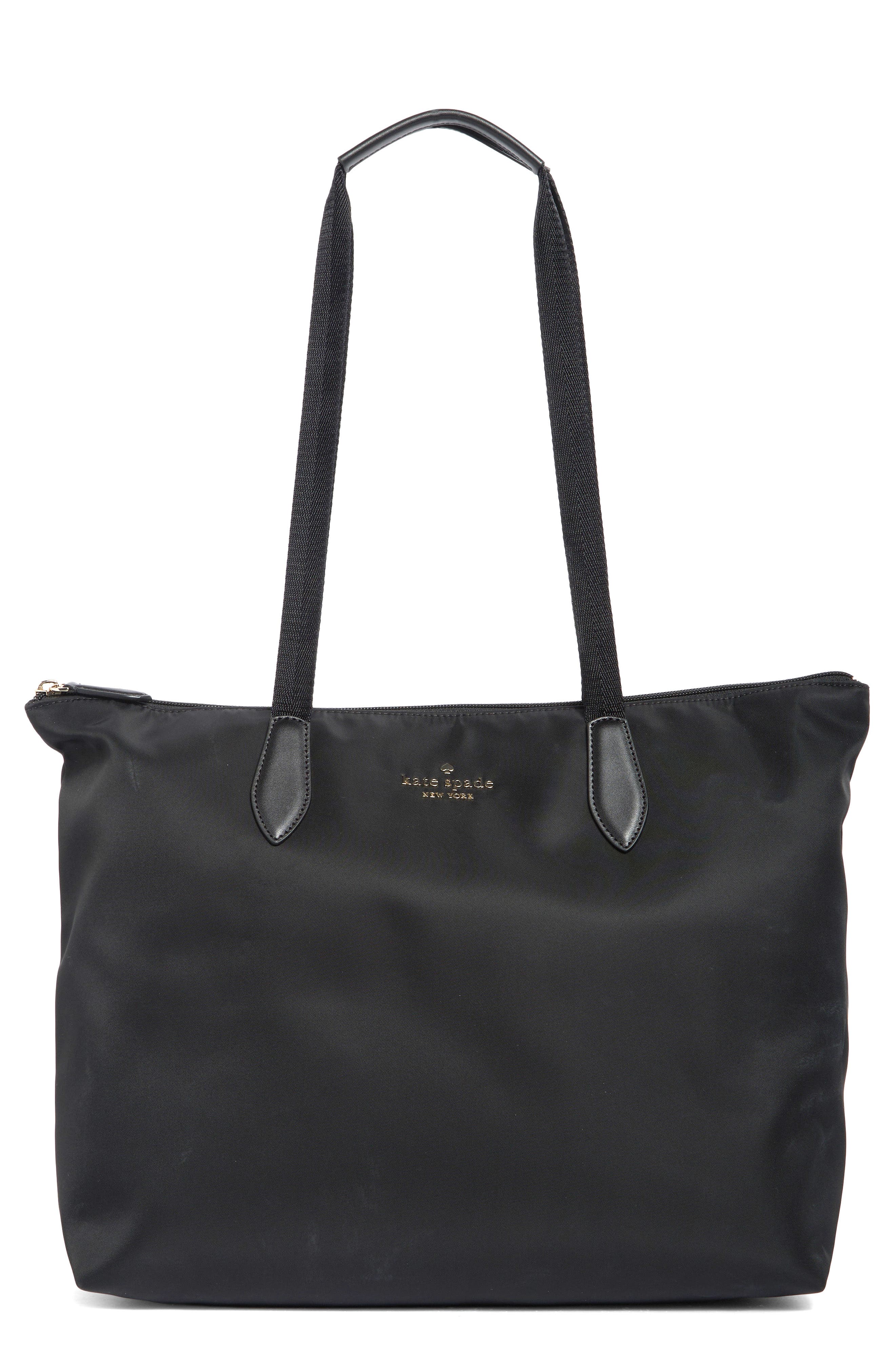packable tote with zip pouch