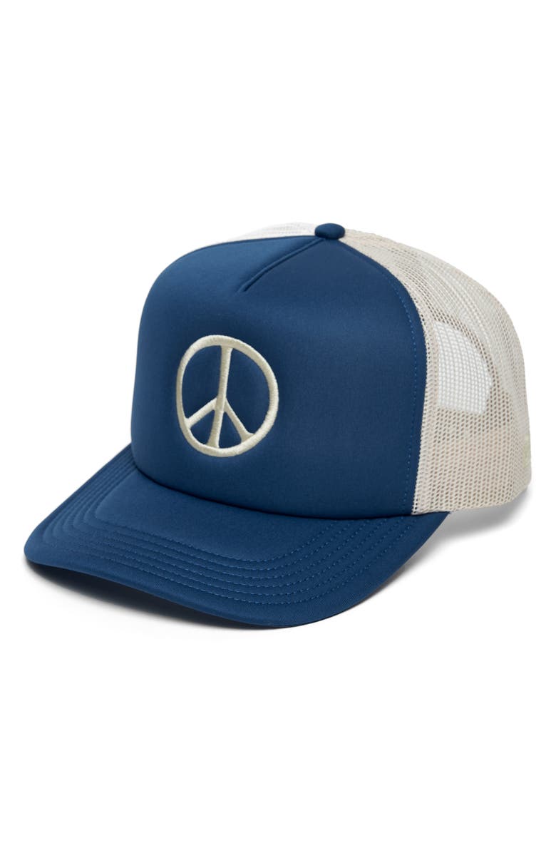 Spiritual Gangster Peace Trucker Hat, Alternate, color,