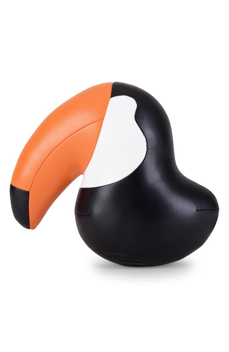 Zuny Toucan Toco Bookend, Alternate, color, Black Orange