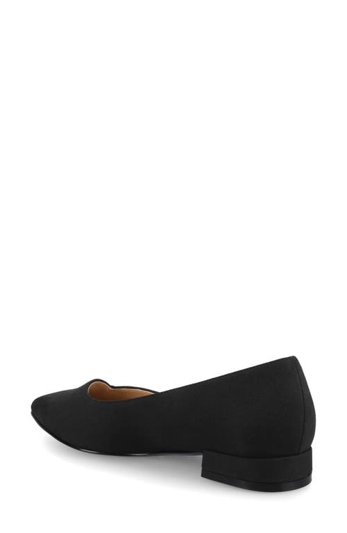 Journee Collection Carmin Pointed Toe Flat In Black
