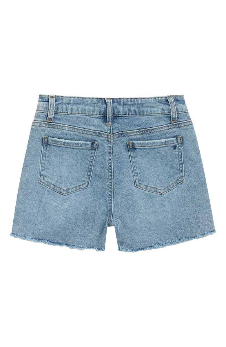Tractr Kids' Clear Stud Brittany Shorts, Alternate, color, Medium Indigo