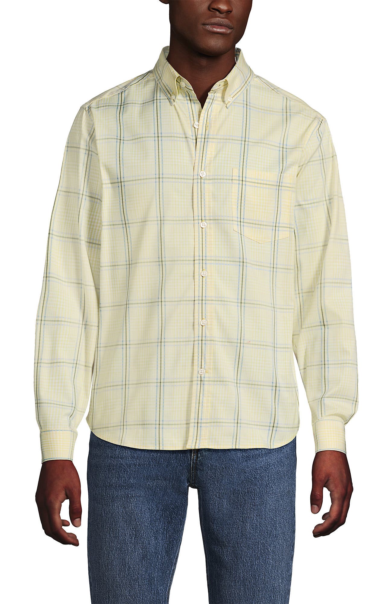 Pale Yellow/Blue Plaid
