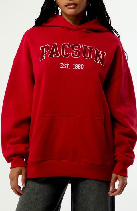 Logo 1980 Oversize Cotton Blend Hoodie