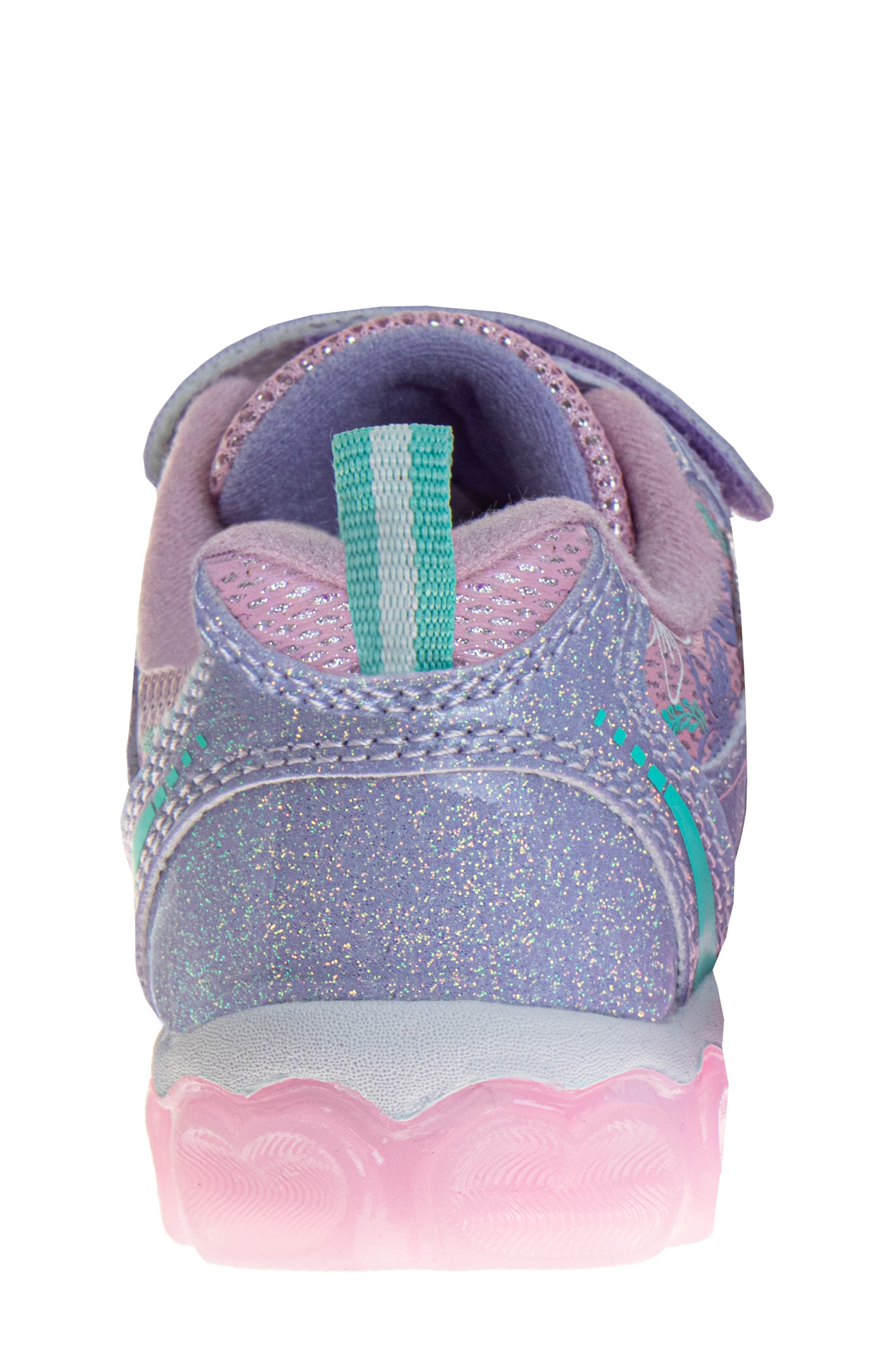 JOSMO Kids' Disney Little Mermaid Sneaker, Alternate, color, Pink/ Purple