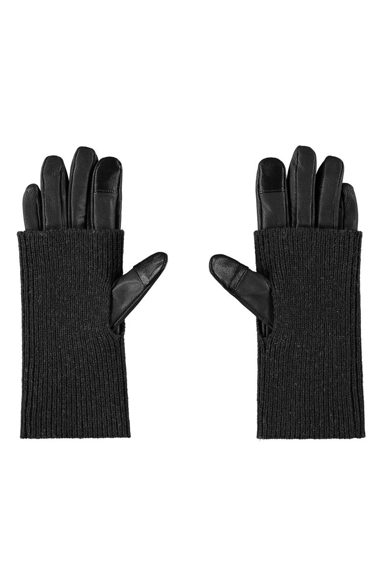 Favorite Daughter Knit Arm Warmer & Leather Gloves Set, Alternate, color,