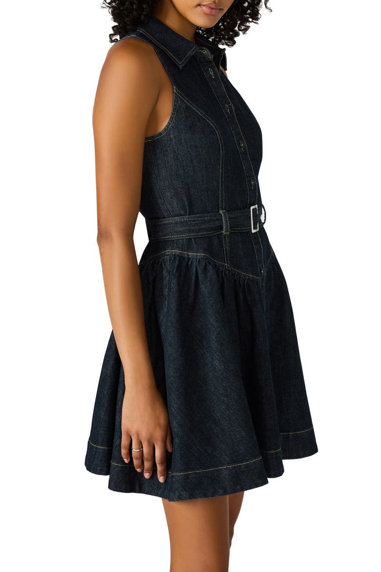 Senia Denim Shirtdress, Alternate, color, DARK INDIGO