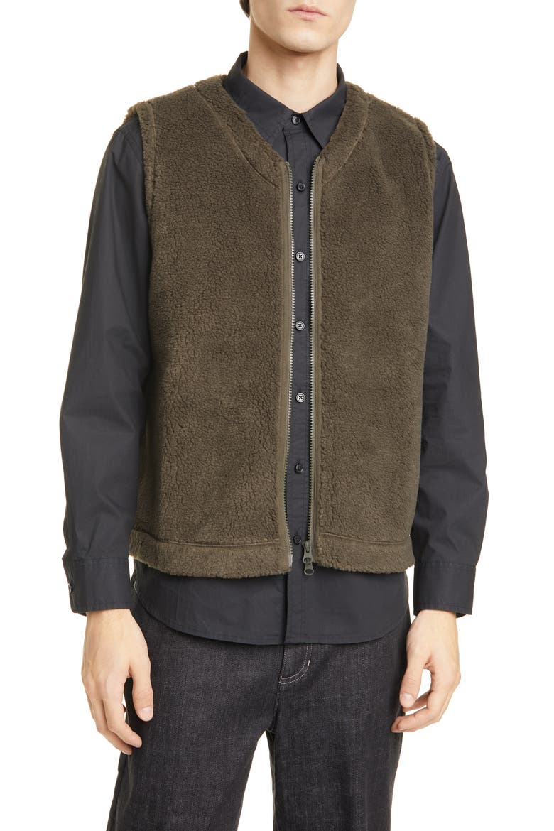 Recycled Polyester Fleece Vest (Nordstrom Exclusive), Alternate, color, SURPLUS