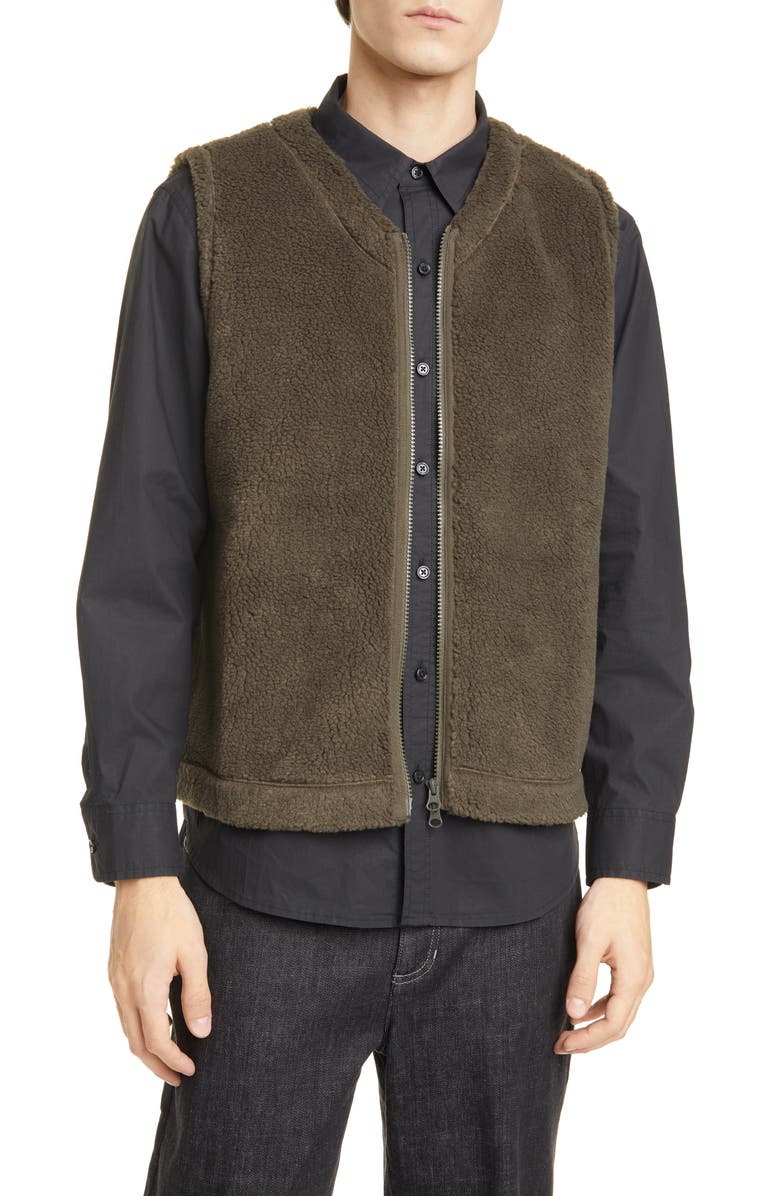 Eileen Fisher Recycled Polyester Fleece Vest, Alternate, color,