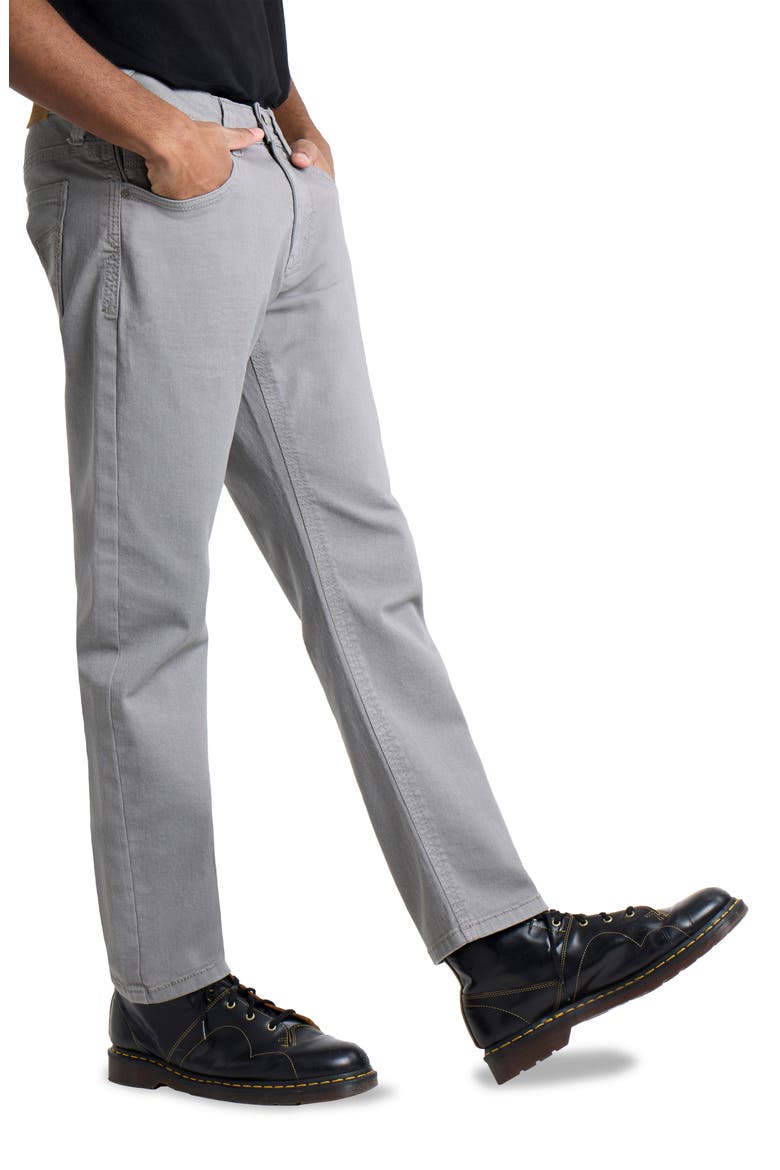 Saddle Stitch Slim Fit Jeans, Alternate, color, LIGHT GREY