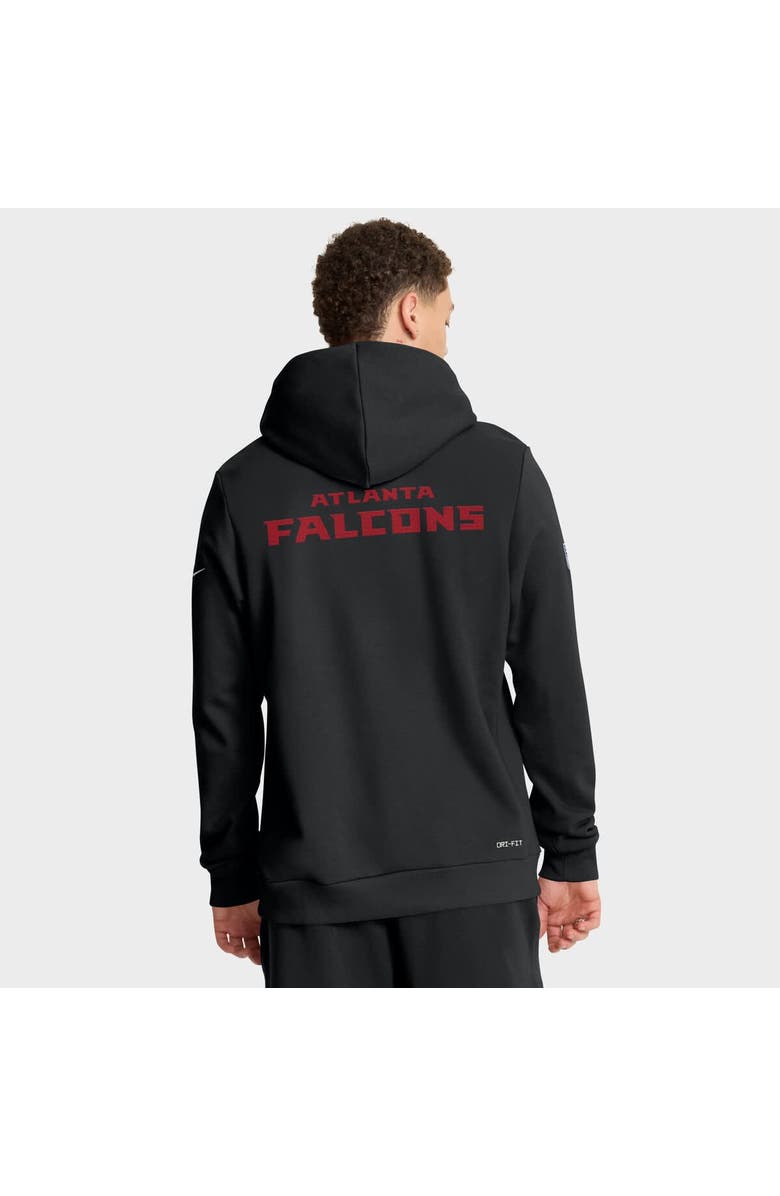 Nike Men's Nike Black Atlanta Falcons Sideline Standard Issue Initial Home Dri-FIT Hoodie, Alternate, color, Black