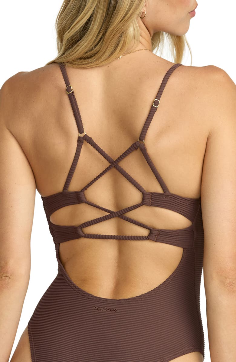 Billabong Tanlines Strappy One-Piece Swimsuit, Alternate, color,