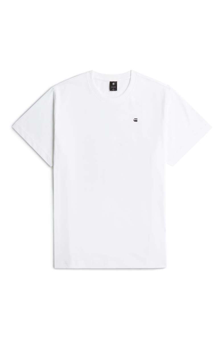 G-STAR Photo Print Organic Cotton Graphic T-Shirt, Alternate, color, White Knee Patch