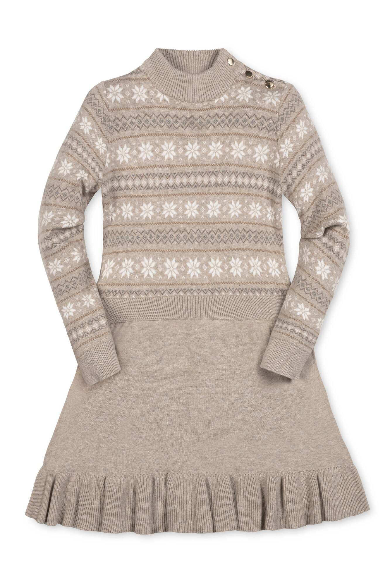 selected Light Taupe Heather Fair Isle