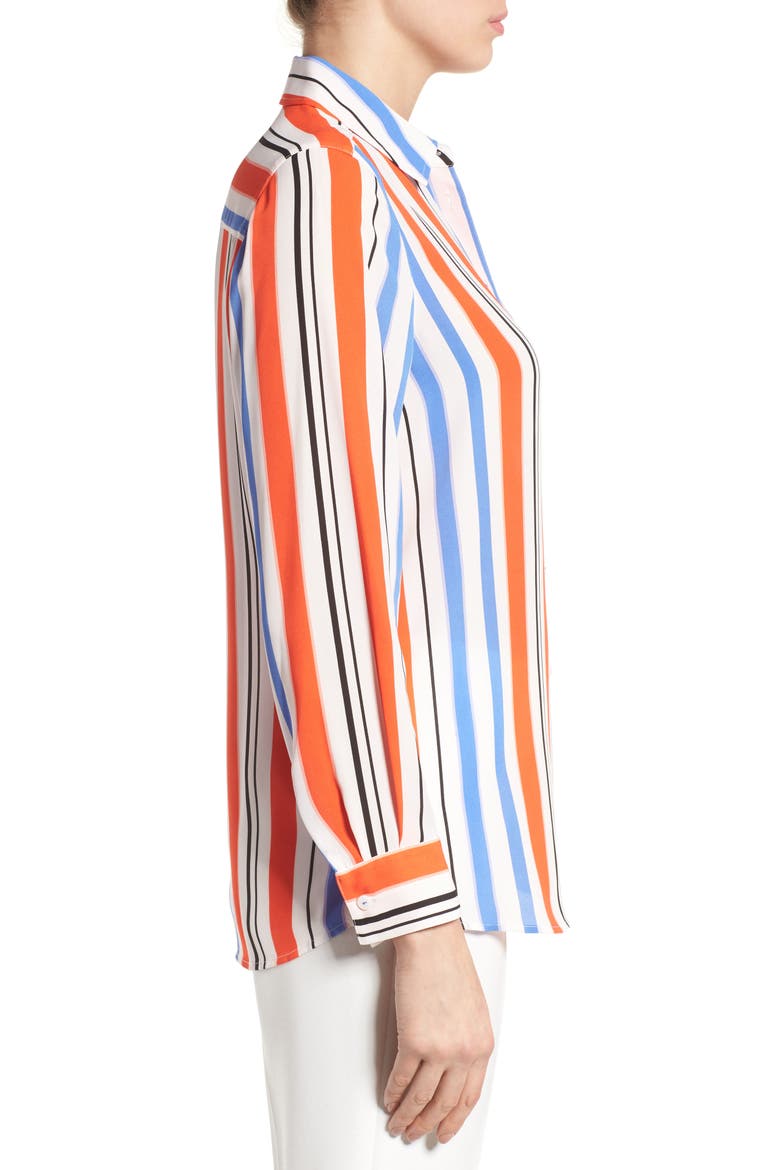 Stripe Crepe Blouse, Alternate, color, MULTI STRIPE