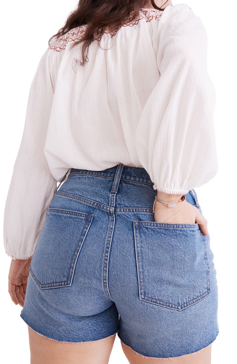 Madewell The Perfect Jean Short Tencel<sup>®</sup> Lyocell Edition, Alternate, color,