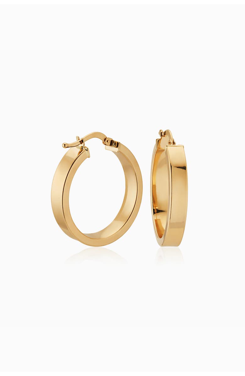 Oradina 14K Gold Forever Hoops, Main, color, Yellow Gold