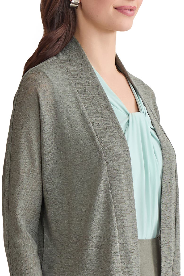 Dolman Knit Cardigan Sweater, Alternate, color, DARK SEA STONE