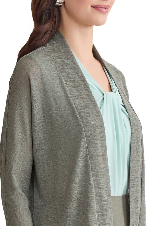 Kasper Dolman Knit Jacket In Green