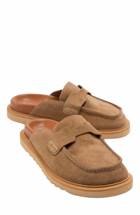 Laven Suede Leather Clogs (Women)