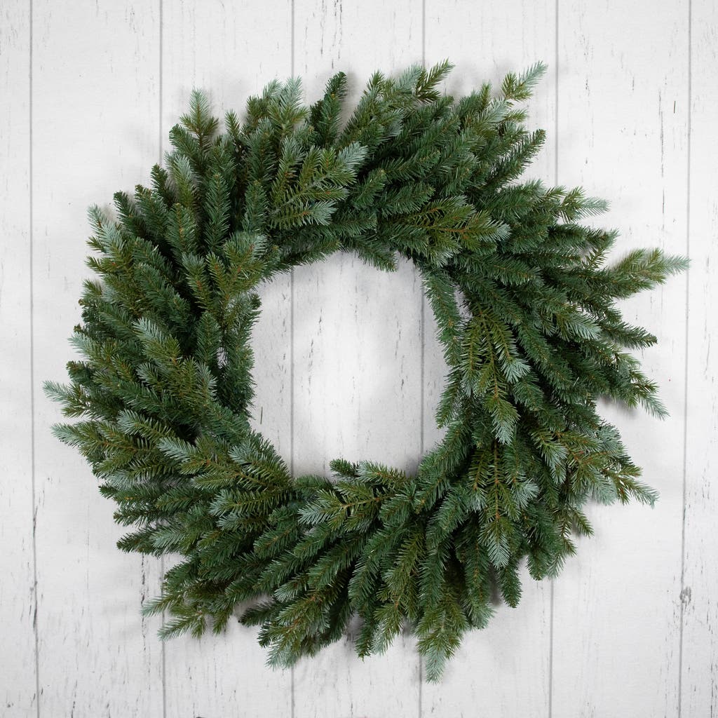 Northlight Real Touch Blue Spruce Artificial Christmas Wreath In Green