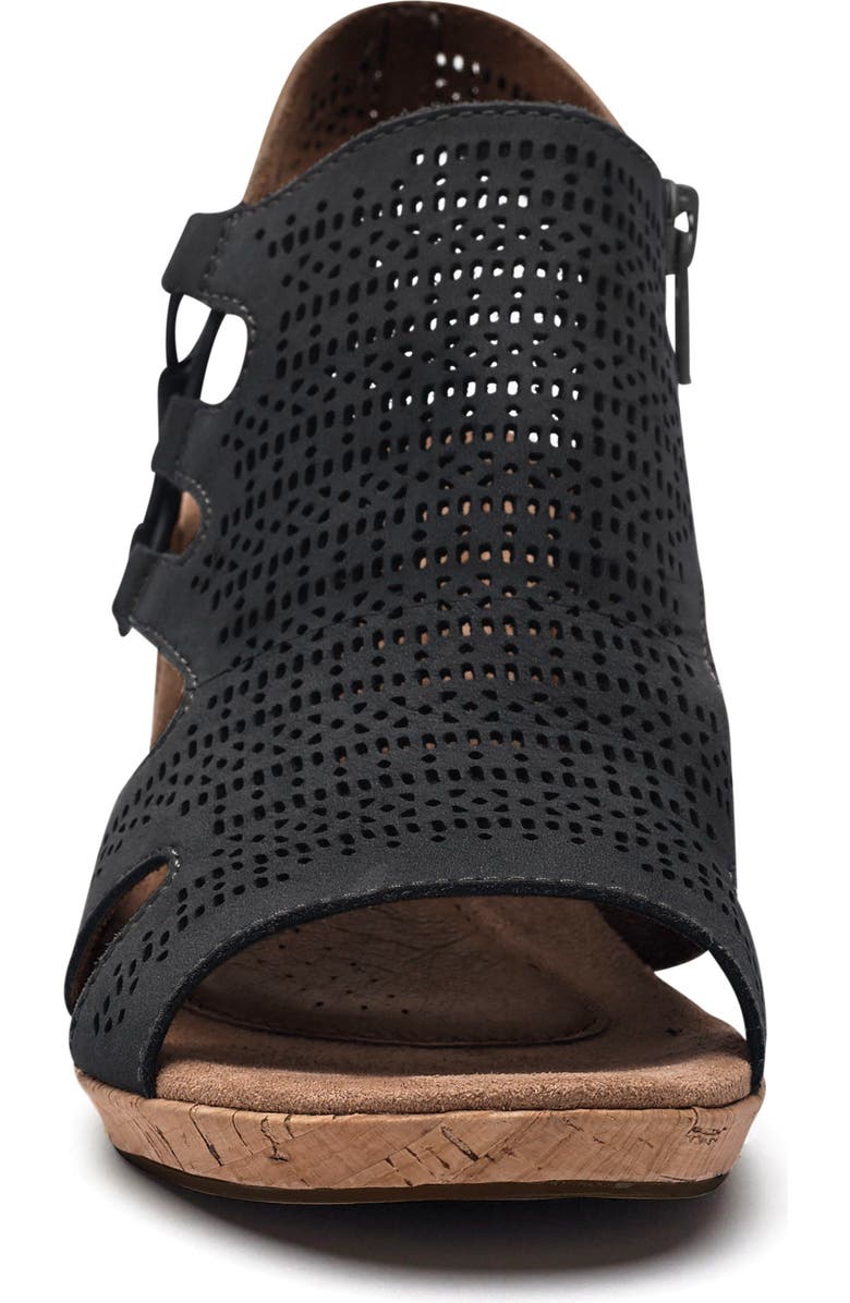 Rockport Cobb Hill Janna Perforated Wedge Sandal, Alternate, color,