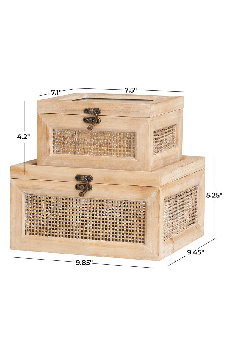 Novogratz Set of 2 Decorative Boxes, Alternate, color,
