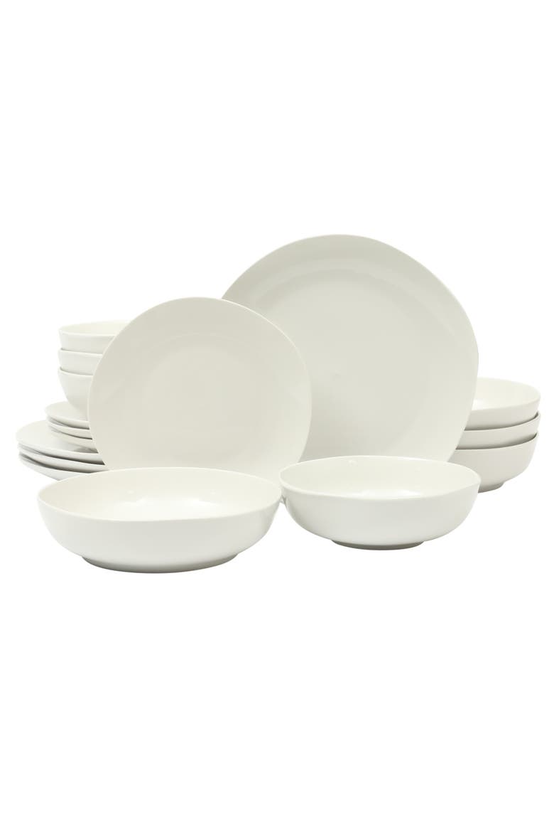 Lindendale Scratch-Resistant Porcelain Dinnerware Set, Main, color, White