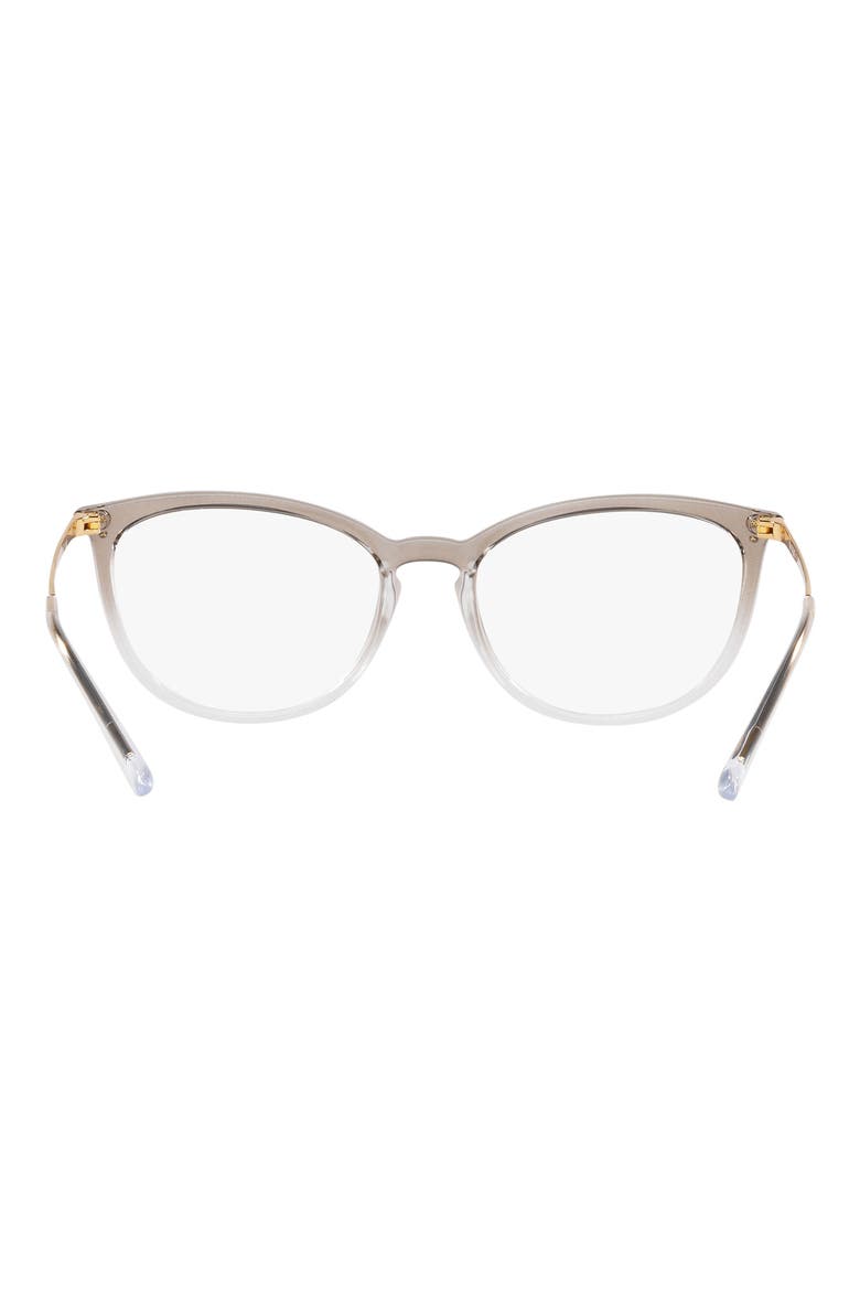 53mm Cat Eye Reading Glasses, Alternate, color, BROWN