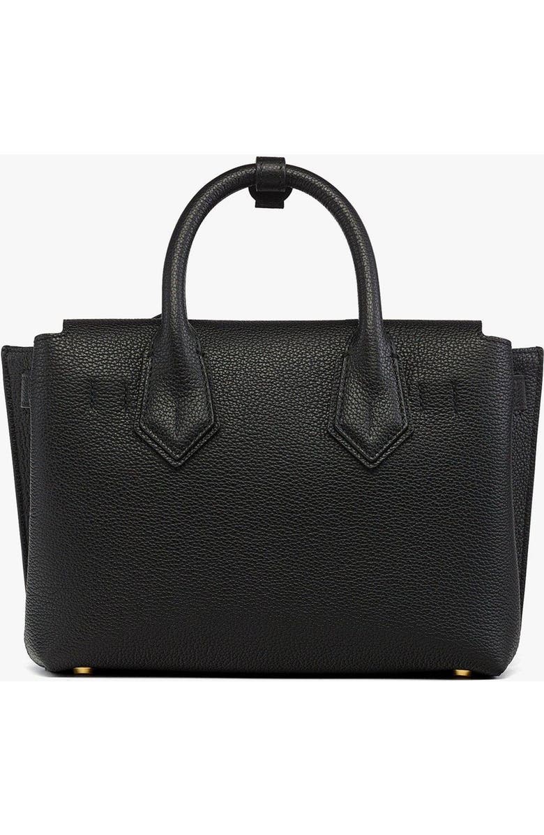 MCM Small Milla Tote in Spanish Embossed Leather, Alternate, color, Black