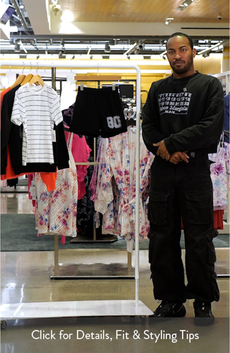 Kids' 80 Distressed Fleece Graphic Sweat Shorts, sales video thumbnail