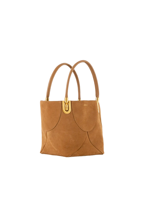 4PM Suede Leather Mini Handbag