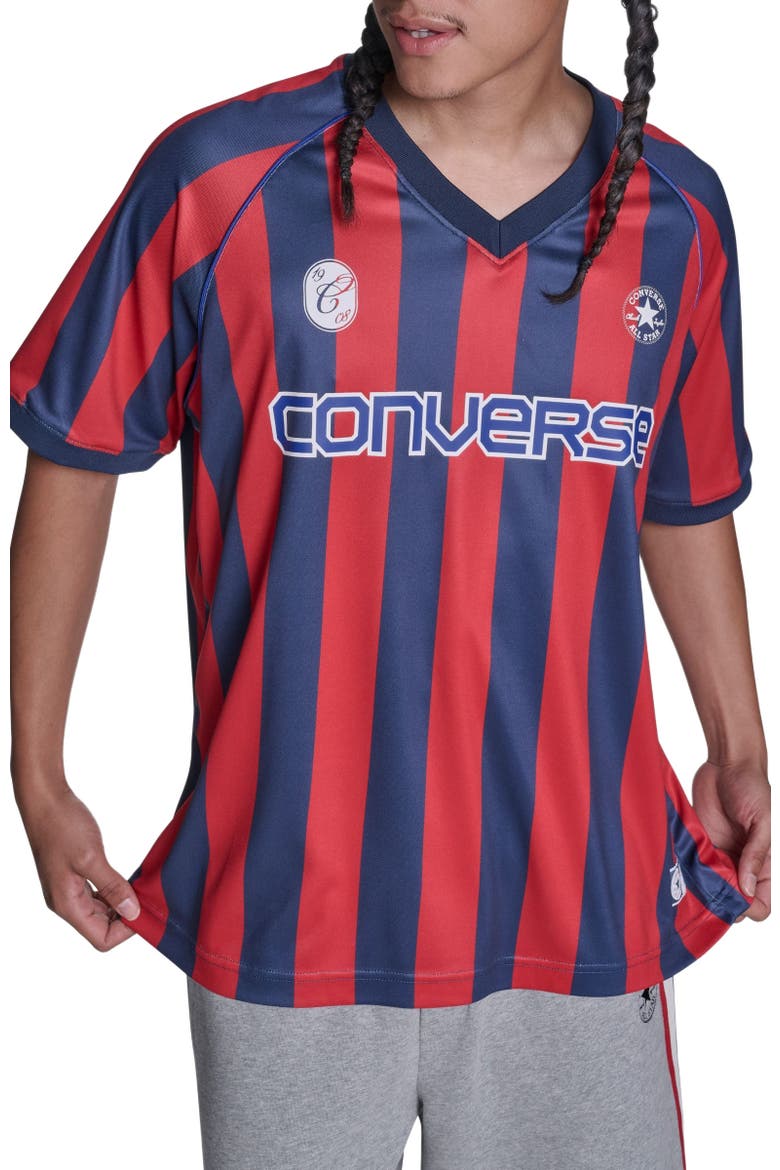 Chuck Soccer Jersey, Main, color, CONVERSE RED MULTI