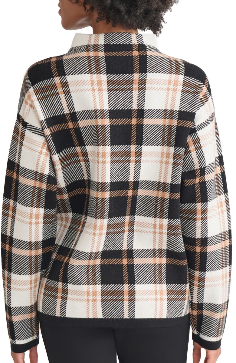 Jones New York Funnel Neck Jacquard Sweater, Alternate, color,