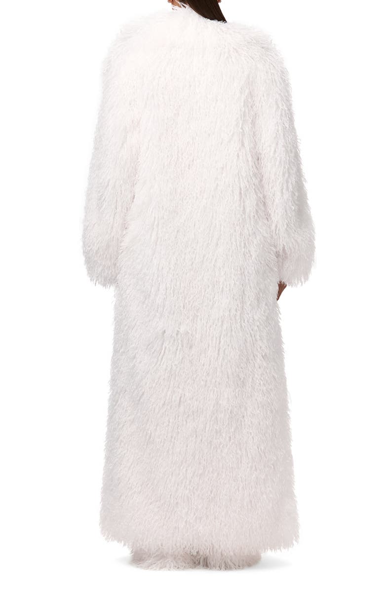 Naked Wardrobe Faux Shearling Coat, Alternate, color, Bone