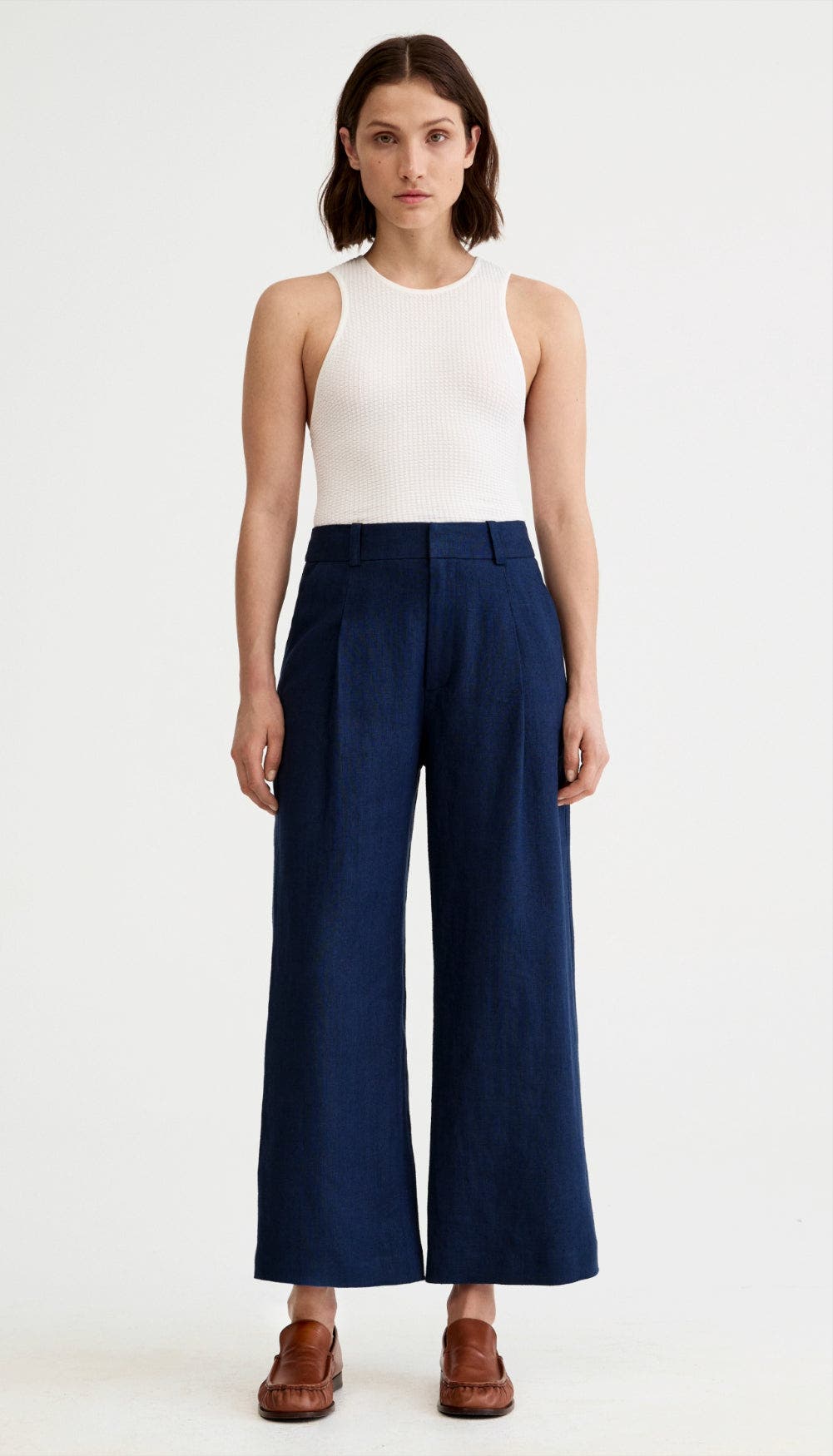 Navy Linen