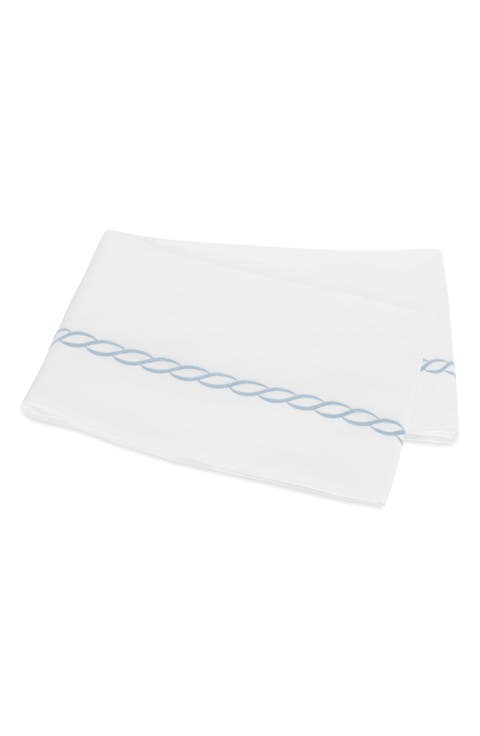 Classic Chain Cotton Percale Flat Sheet