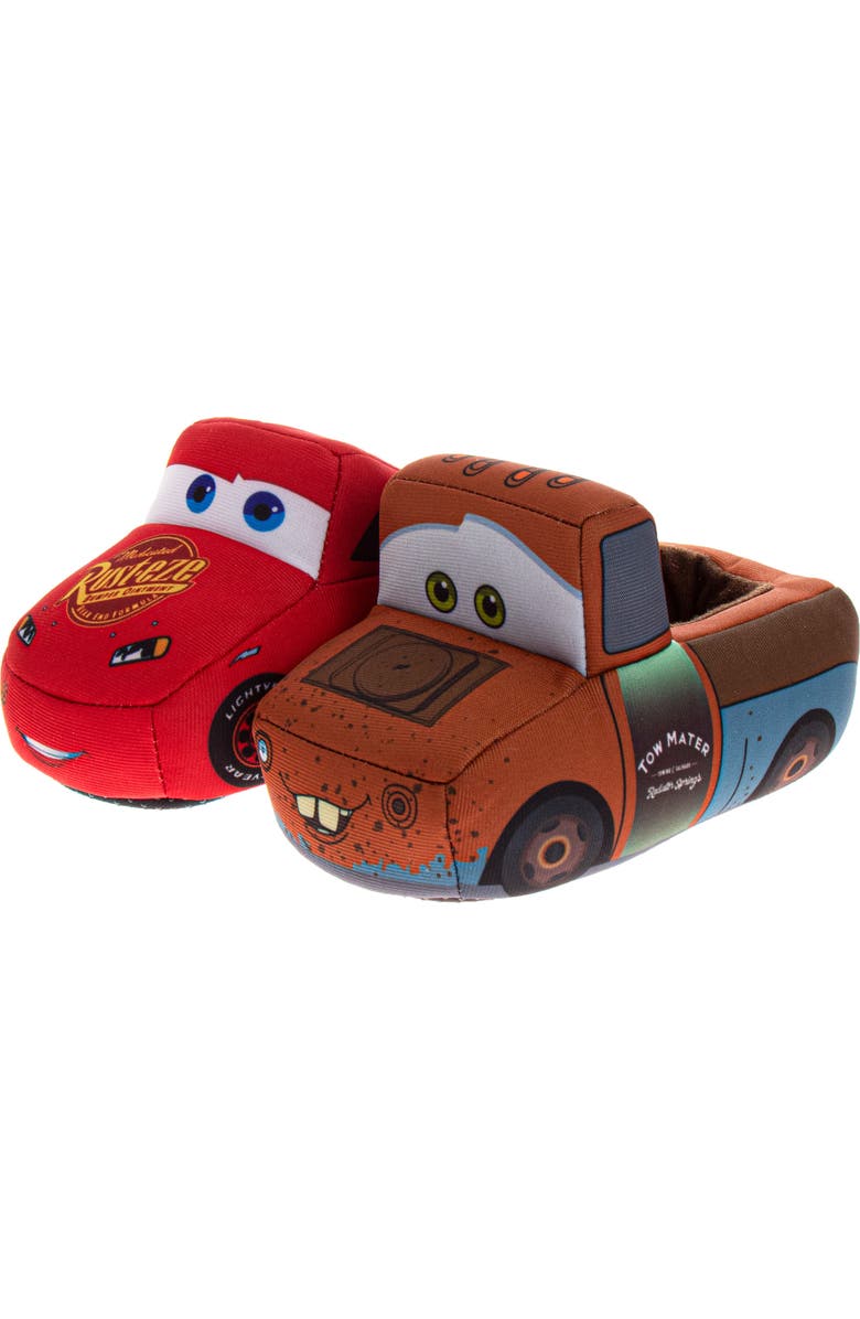 JOSMO Kids' Disney Pixar Cars Mismatch Slipper, Main, color, Red/ Blue