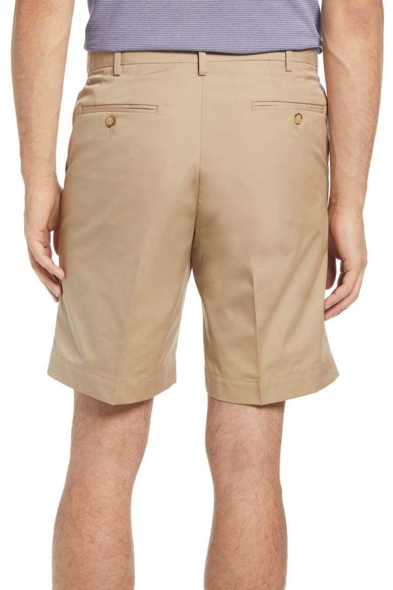 Prime Flat Front Poplin Shorts, Alternate, color, TAN