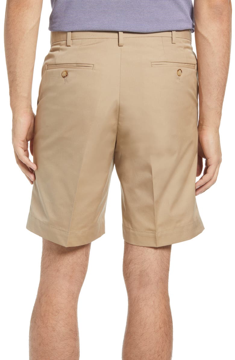 Berle Prime Flat Front Poplin Shorts, Alternate, color, Tan
