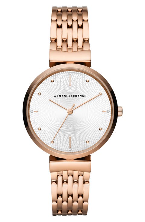 T-Bar Three-Hand Bracelet Watch, 36mm