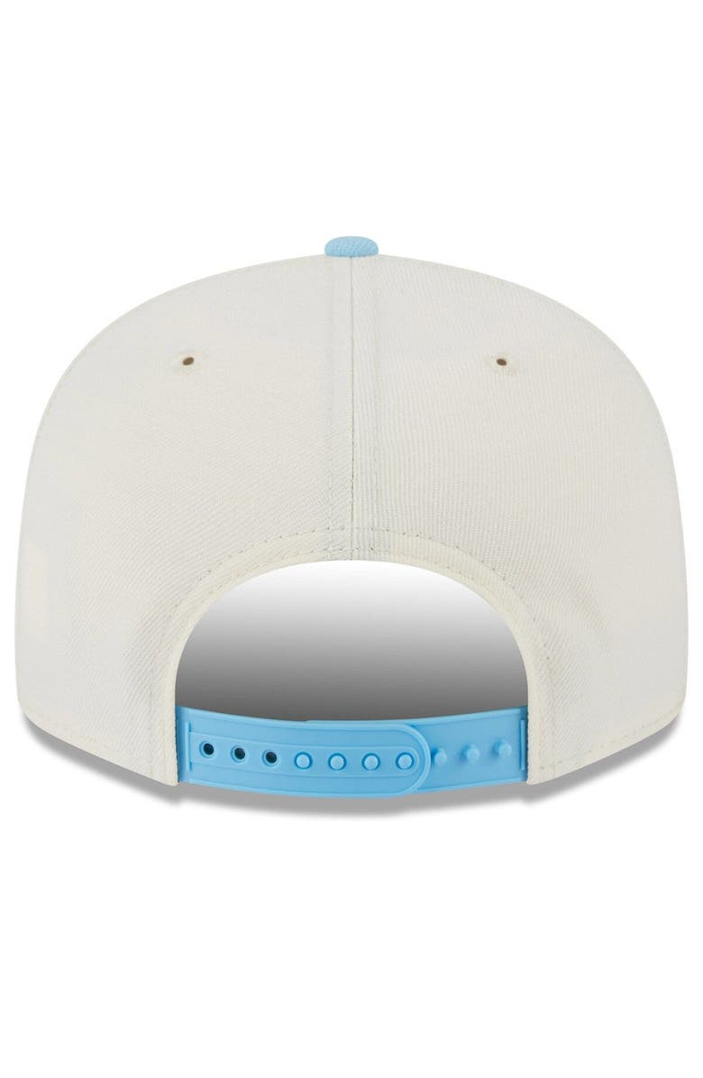New Era Men's New Era Cream/Light Blue Washington Nationals Spring Basic Two-Tone 9FIFTY Snapback Hat, Alternate, color, 