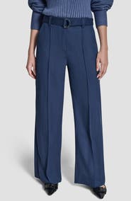 DKNY Belted Wide Leg Pants