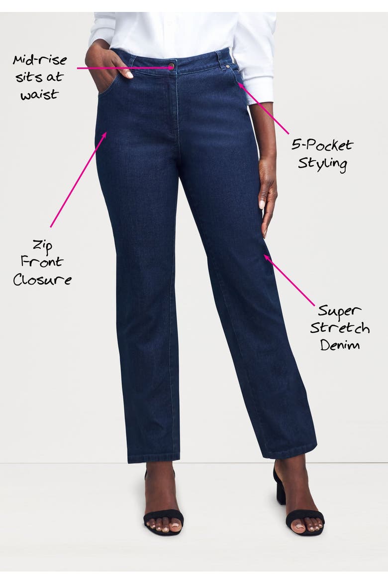 True Fit Stretch Denim Straight Leg Jean, Alternate, color, DEEP DUSK
