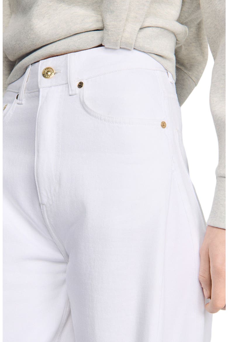 Barrel jeans, Alternate, color, White