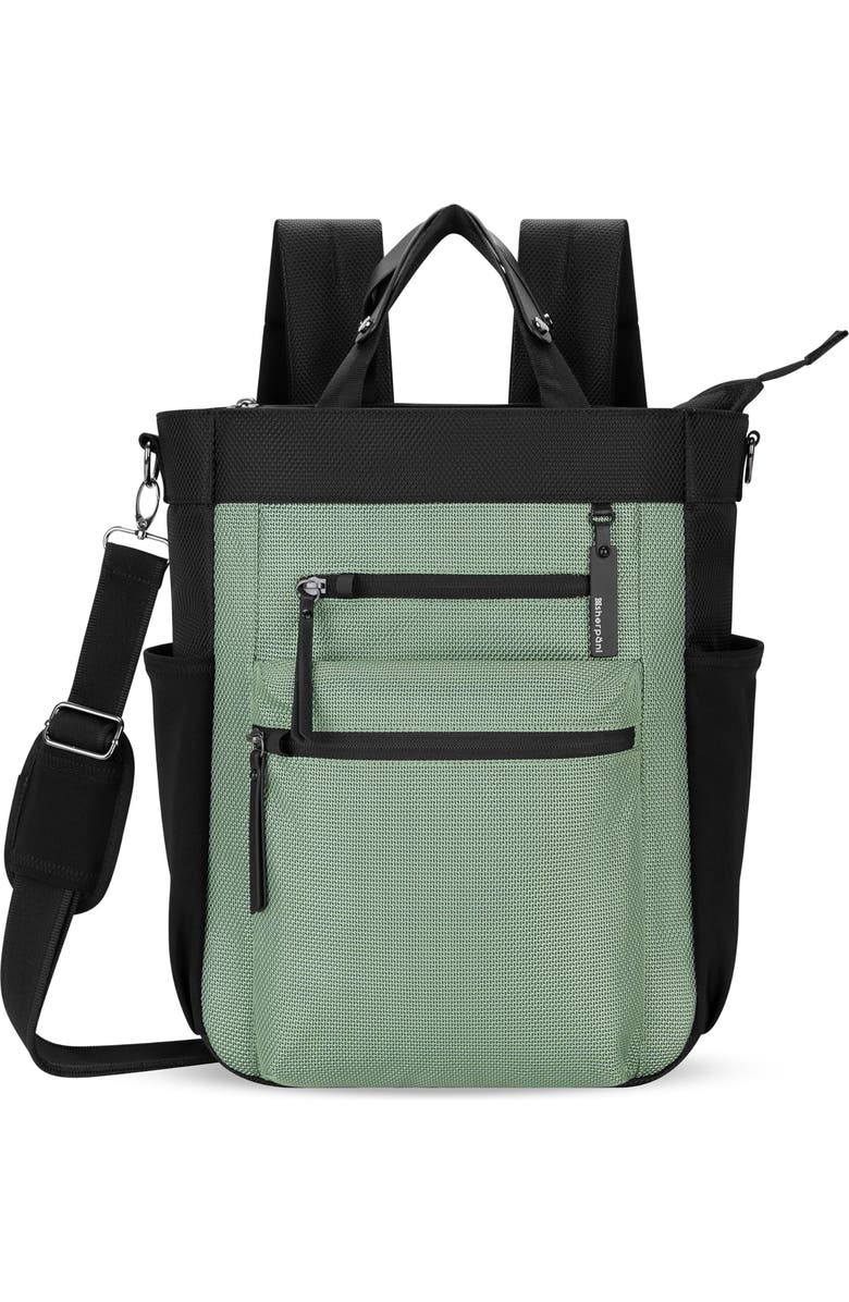 Sherpani Soleil Anti Theft Convertible Backpack, Fits 15 Inch Laptop, Main, color, Aloe Mist