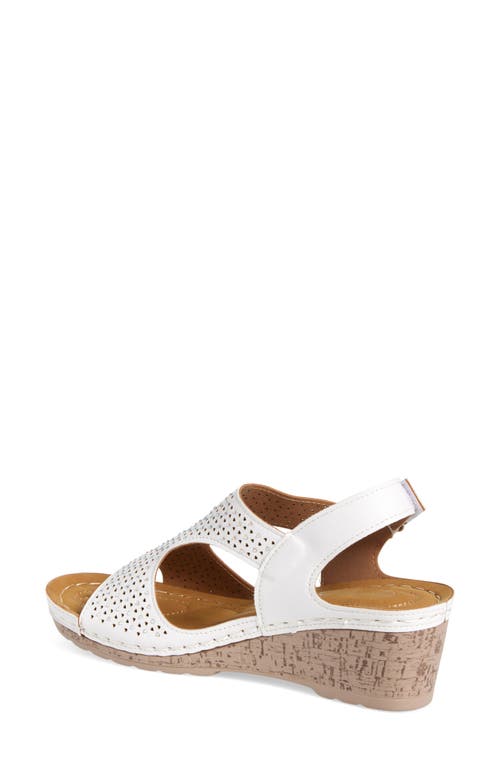 Extreme By Eddie Marc Wedge Slingback Sandal