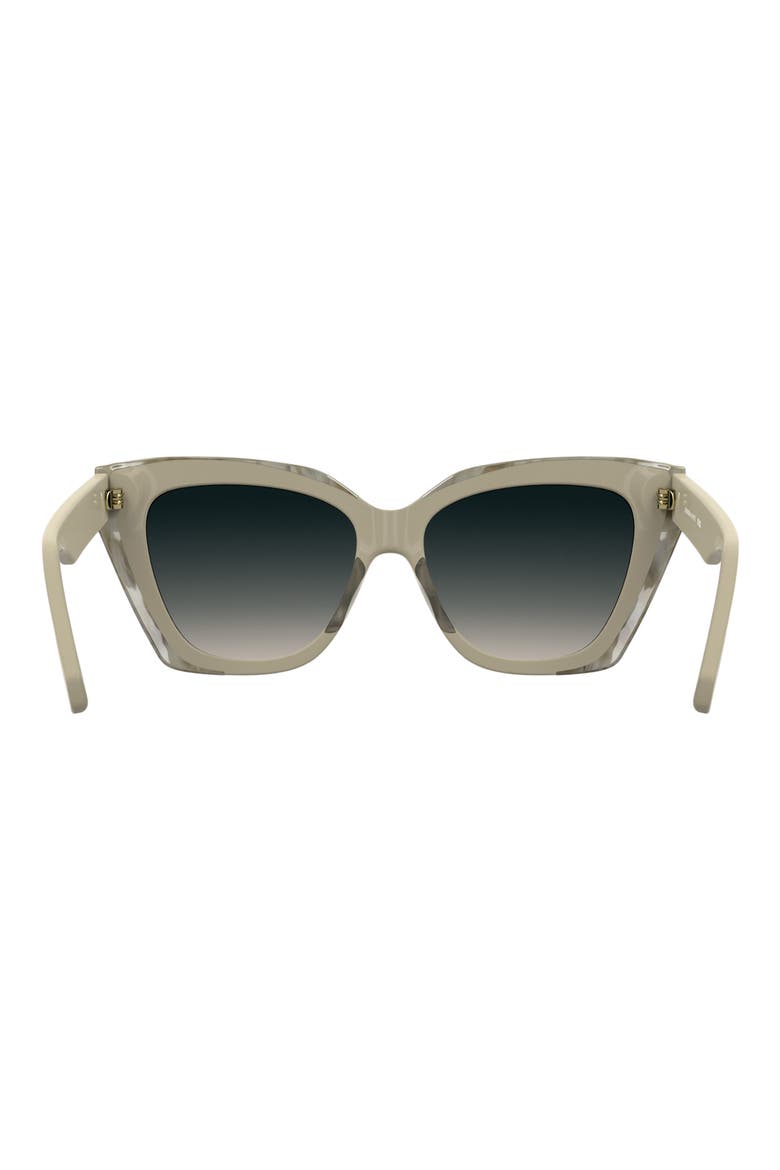 Katherine 56mm Gradient Cat Eye Sunglasses, Alternate, color, CREAM/ MOTHER OF PEARL